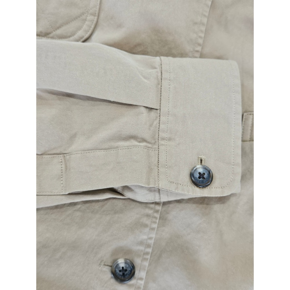 VTG Lauren Ralph Lauren Tan Field Jacket Quilted Shooting Patch Safari Utility - Picture 6 of 16